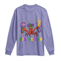 Funny 67 Crawfish Mardi Gras Long Sleeve Shirt Six Seven Meme