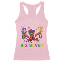Funny 67 Crawfish Mardi Gras Racerback Tank Top Six Seven Meme