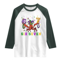 Funny 67 Crawfish Mardi Gras Raglan Shirt Six Seven Meme