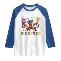 Funny 67 Crawfish Mardi Gras Raglan Shirt Six Seven Meme