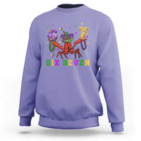 Funny 67 Crawfish Mardi Gras Sweatshirt Six Seven Meme