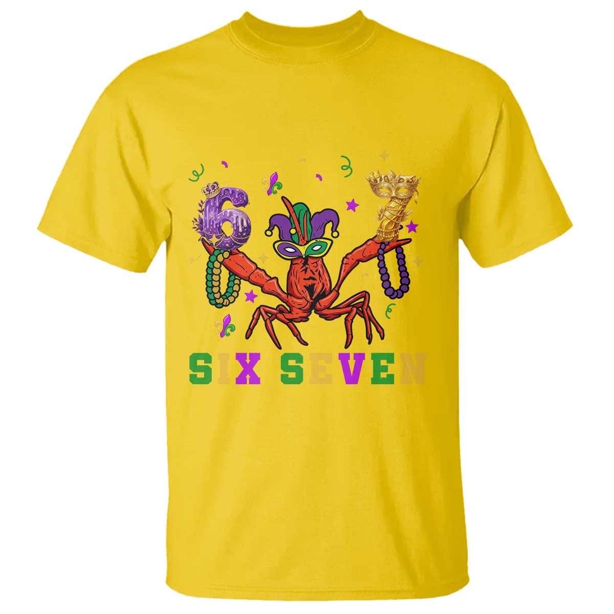 Funny 67 Crawfish Mardi Gras T Shirt Six Seven Meme
