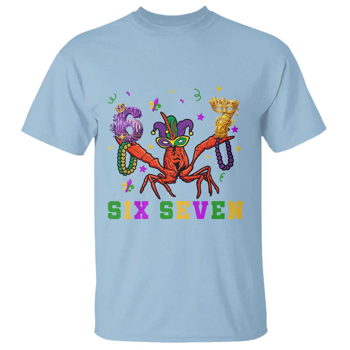 Funny 67 Crawfish Mardi Gras T Shirt Six Seven Meme