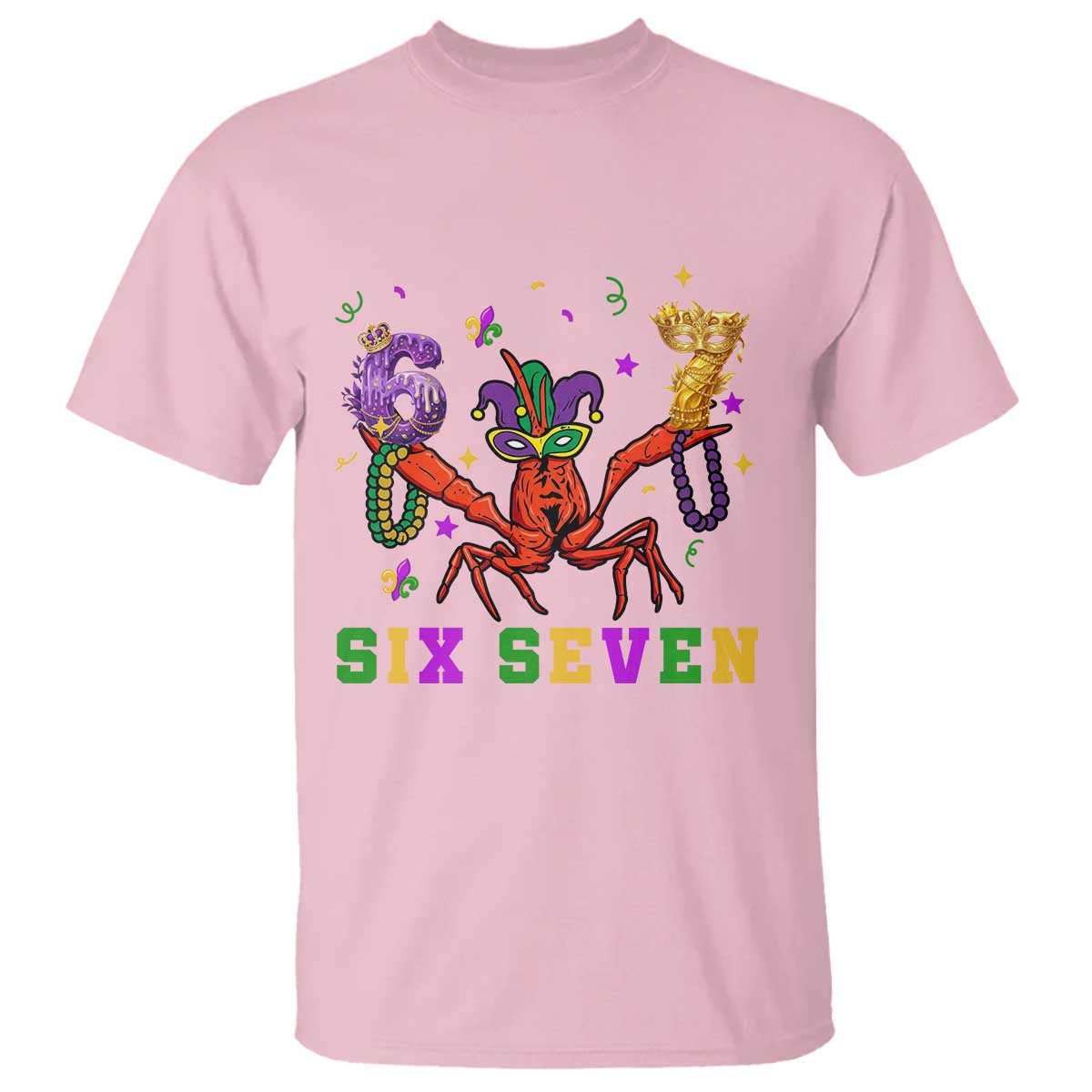 Funny 67 Crawfish Mardi Gras T Shirt Six Seven Meme