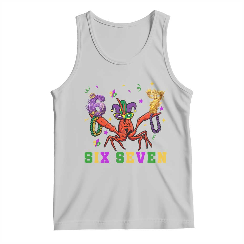Funny 67 Crawfish Mardi Gras Tank Top Six Seven Meme