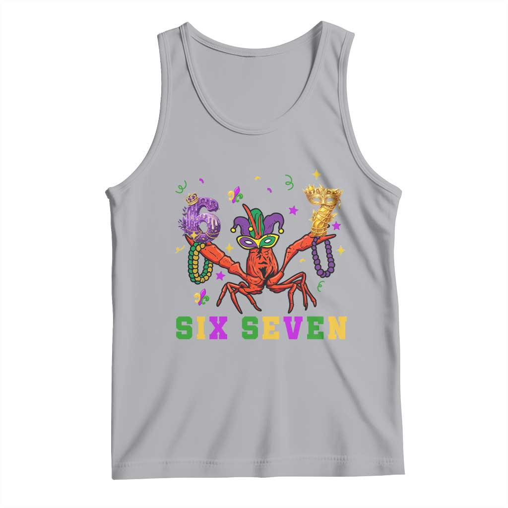 Funny 67 Crawfish Mardi Gras Tank Top Six Seven Meme