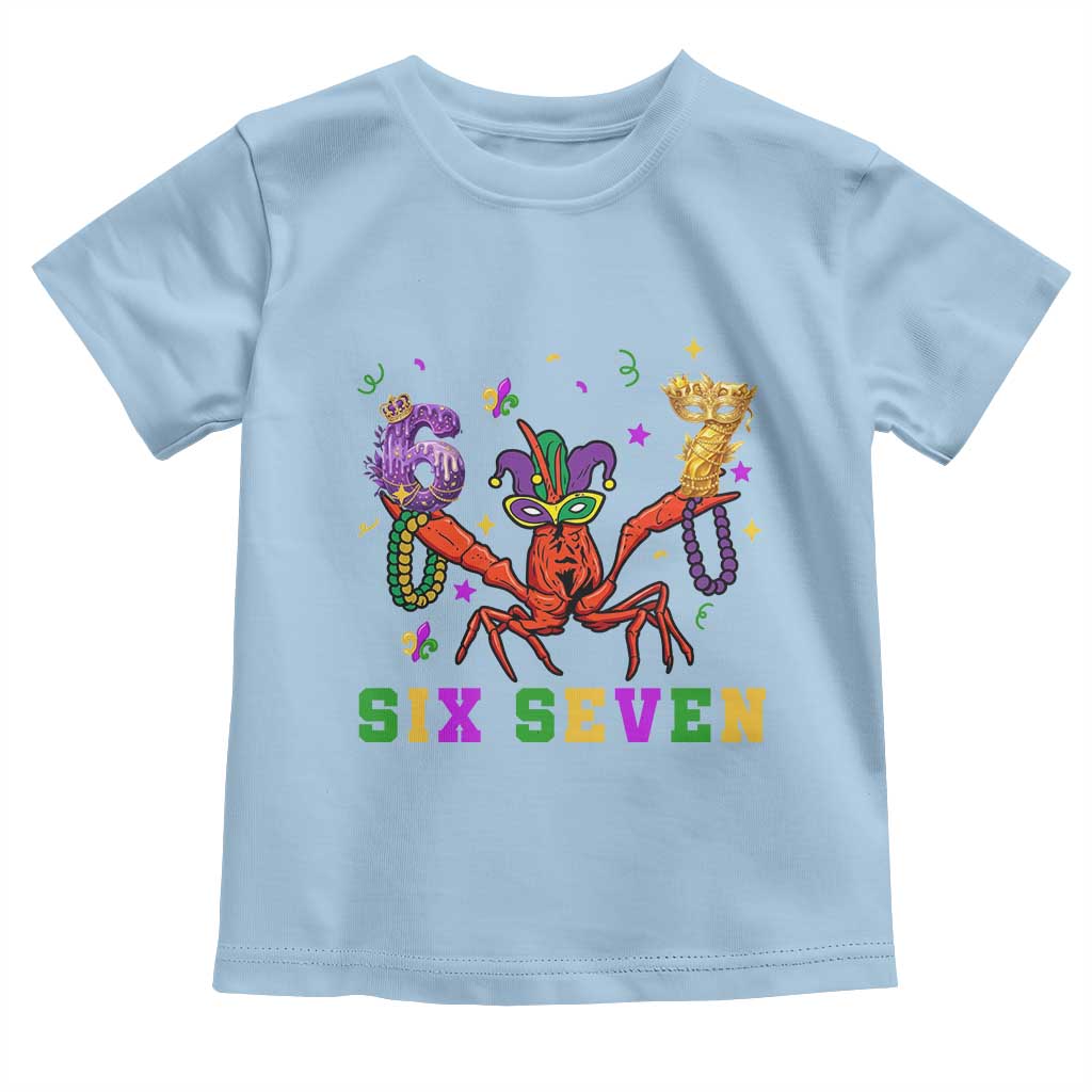 Funny 67 Crawfish Mardi Gras Toddler T Shirt Six Seven Meme