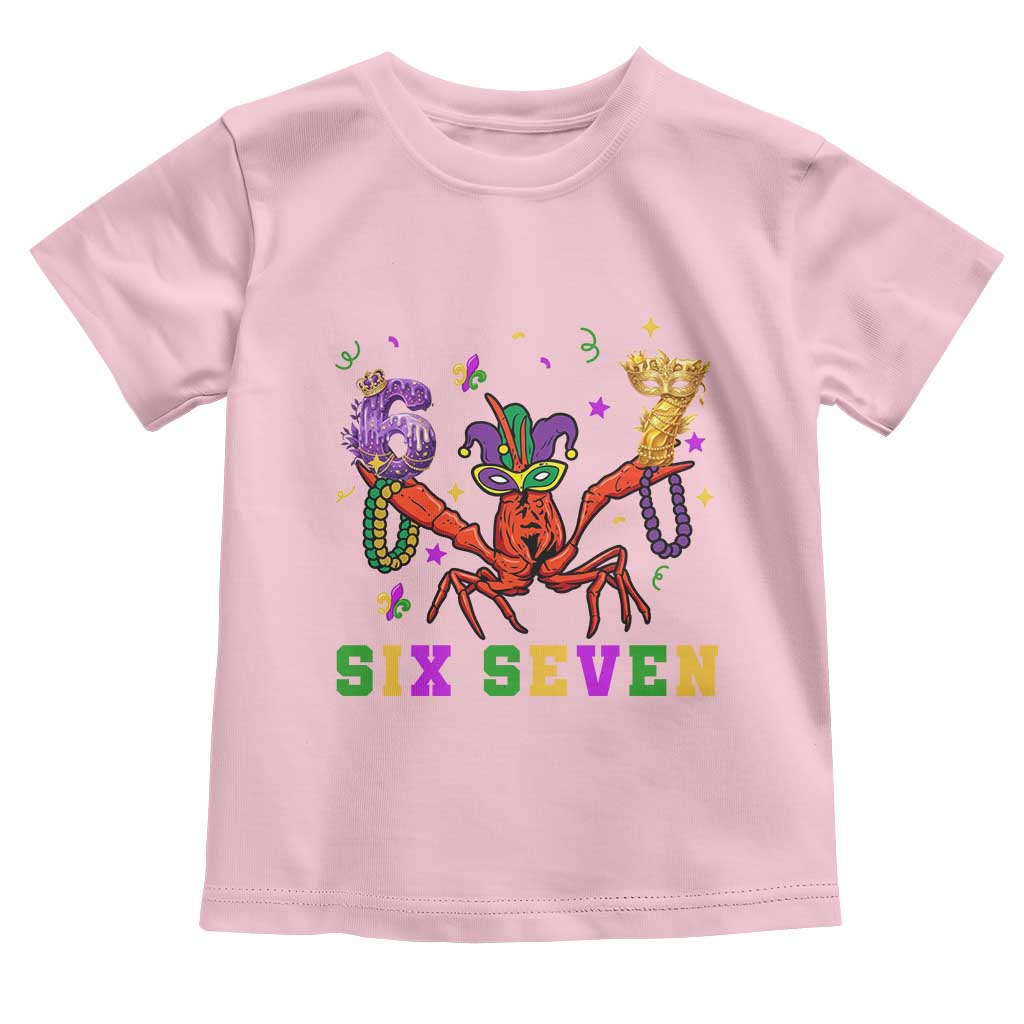 Funny 67 Crawfish Mardi Gras Toddler T Shirt Six Seven Meme