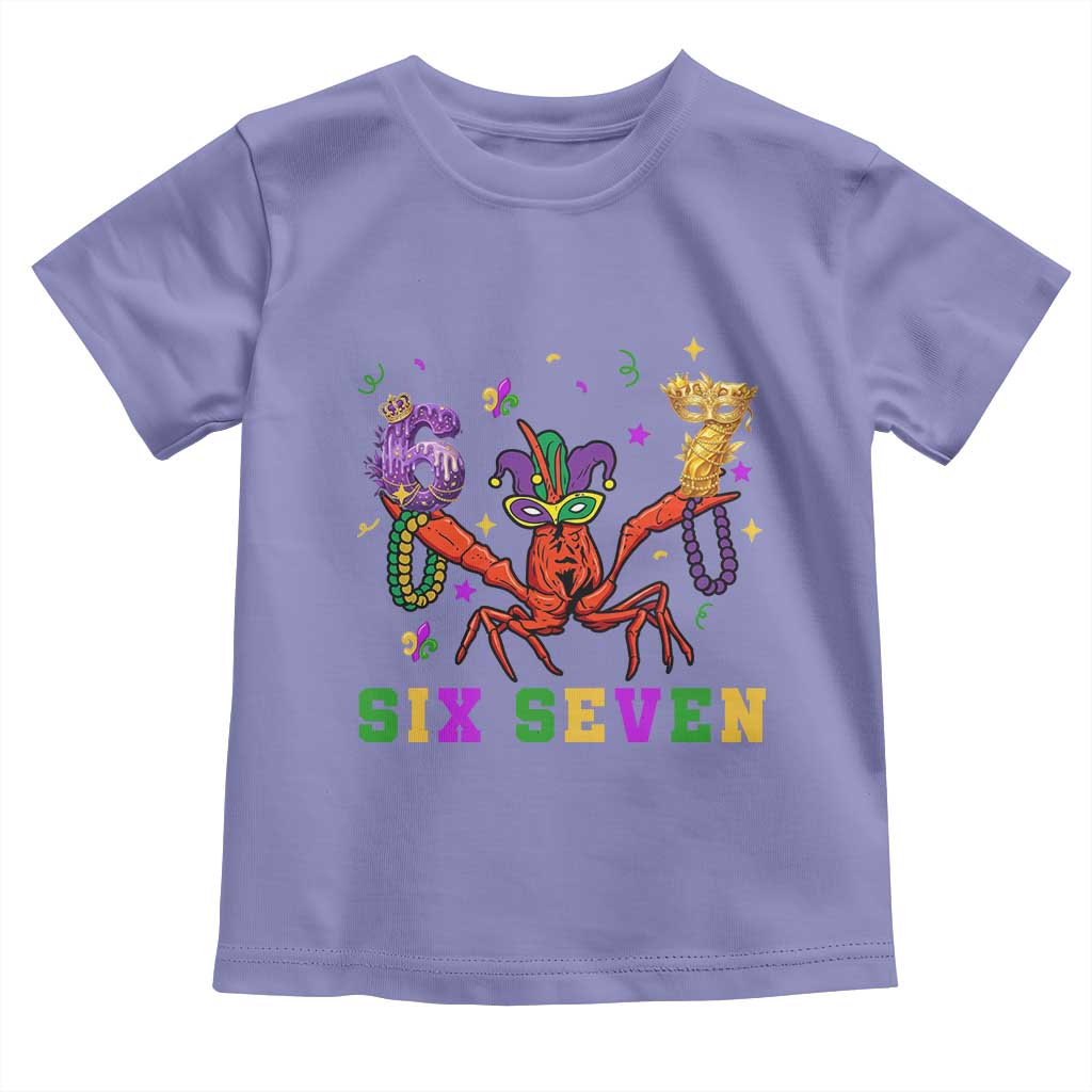 Funny 67 Crawfish Mardi Gras Toddler T Shirt Six Seven Meme