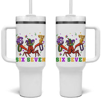 Funny 67 Crawfish Mardi Gras Tumbler With Handle Six Seven Meme