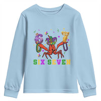Funny 67 Crawfish Mardi Gras Youth Sweatshirt Six Seven Meme