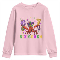 Funny 67 Crawfish Mardi Gras Youth Sweatshirt Six Seven Meme