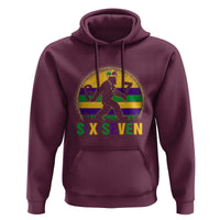 Funny Mardi Gras Bigfoot Hoodie Six Seven Meme