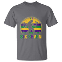 Funny Mardi Gras Bigfoot T Shirt Six Seven Meme