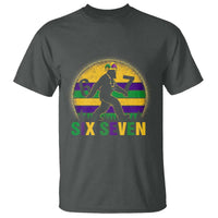 Funny Mardi Gras Bigfoot T Shirt Six Seven Meme
