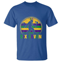 Funny Mardi Gras Bigfoot T Shirt Six Seven Meme