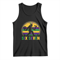 Funny Mardi Gras Bigfoot Tank Top Six Seven Meme