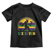 Funny Mardi Gras Bigfoot Toddler T Shirt Six Seven Meme