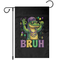 Mardi Gras Mardigator Alligator Six Seven Bruh Meme Garden Flag