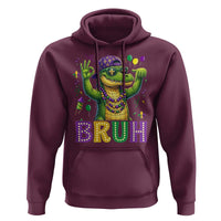 Mardi Gras Mardigator Alligator Six Seven Bruh Meme Hoodie