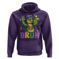 Mardi Gras Mardigator Alligator Six Seven Bruh Meme Hoodie