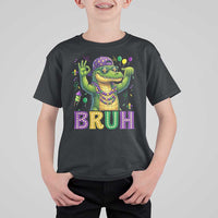 Mardi Gras Mardigator Alligator Six Seven Bruh Meme T Shirt For Kid