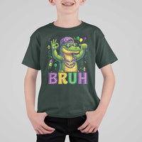 Mardi Gras Mardigator Alligator Six Seven Bruh Meme T Shirt For Kid
