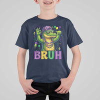 Mardi Gras Mardigator Alligator Six Seven Bruh Meme T Shirt For Kid