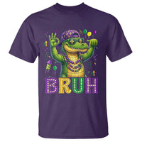 Mardi Gras Mardigator Alligator Six Seven Bruh Meme T Shirt