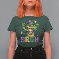 Mardi Gras Mardigator Alligator Six Seven Bruh Meme T Shirt For Women