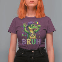 Mardi Gras Mardigator Alligator Six Seven Bruh Meme T Shirt For Women