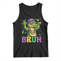 Mardi Gras Mardigator Alligator Six Seven Bruh Meme Tank Top