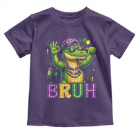 Mardi Gras Mardigator Alligator Six Seven Bruh Meme Toddler T Shirt