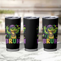 Mardi Gras Mardigator Alligator Six Seven Bruh Meme Tumbler Cup