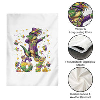 Funny Mardigator Alligator Six Seven Meme Garden Flag Mardi Gras Gifts
