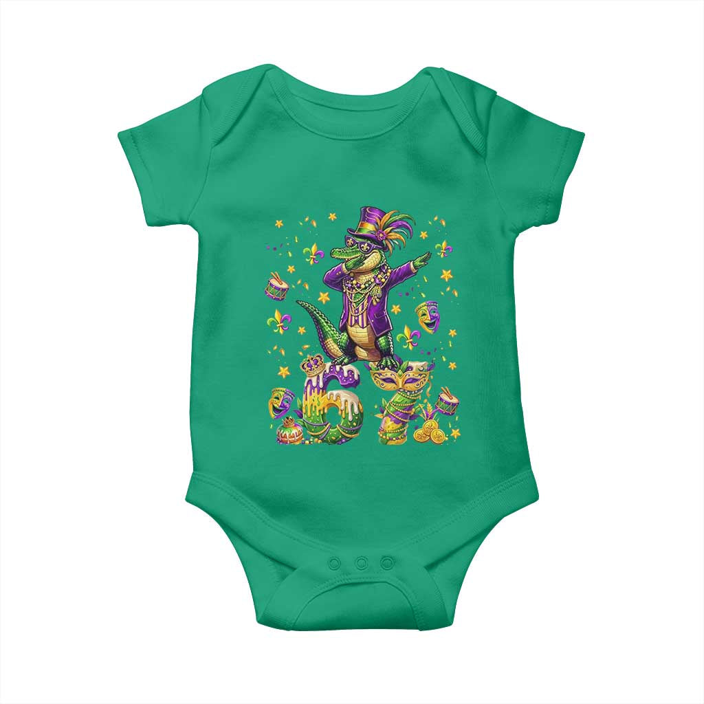 Funny Mardigator Alligator Six Seven Meme Baby Onesie Mardi Gras Gifts