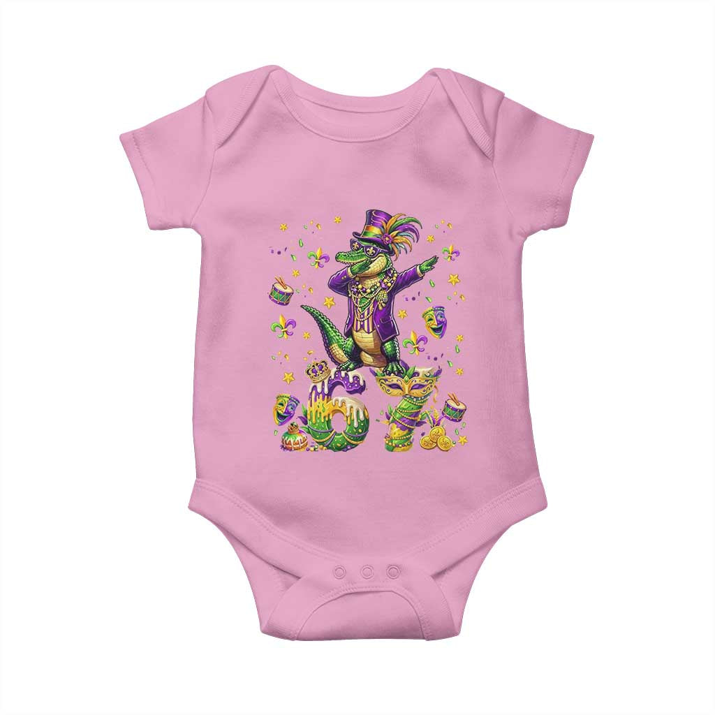 Funny Mardigator Alligator Six Seven Meme Baby Onesie Mardi Gras Gifts