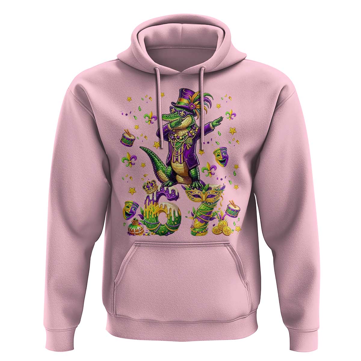 Funny Mardigator Alligator Six Seven Meme Hoodie Mardi Gras Gifts