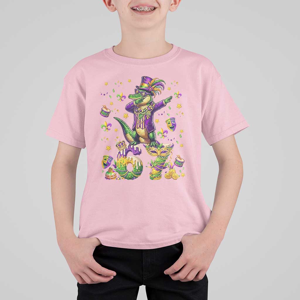 Funny Mardigator Alligator Six Seven Meme T Shirt For Kid Mardi Gras Gifts