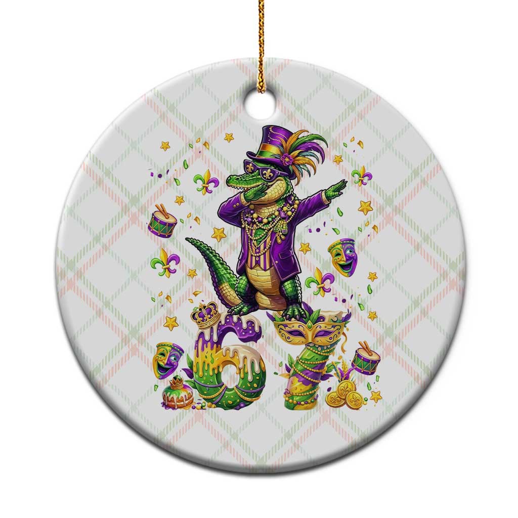 Funny Mardigator Alligator Six Seven Meme Ceramic Ornament Mardi Gras Gifts