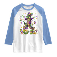 Funny Mardigator Alligator Six Seven Meme Raglan Shirt Mardi Gras Gifts