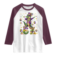 Funny Mardigator Alligator Six Seven Meme Raglan Shirt Mardi Gras Gifts