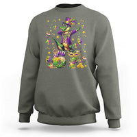 Funny Mardigator Alligator Six Seven Meme Sweatshirt Mardi Gras Gifts