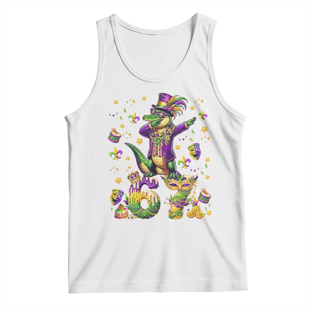 Funny Mardigator Alligator Six Seven Meme Tank Top Mardi Gras Gifts