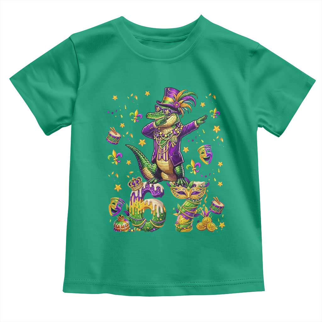 Funny Mardigator Alligator Six Seven Meme Toddler T Shirt Mardi Gras Gifts