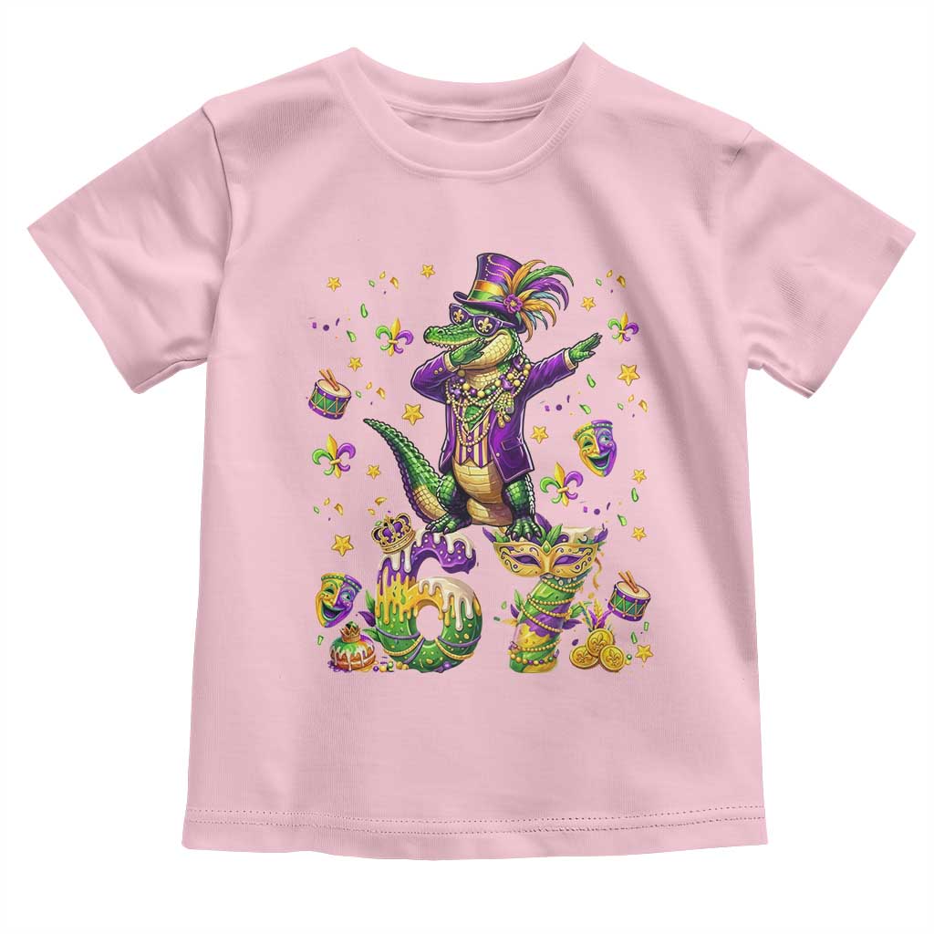 Funny Mardigator Alligator Six Seven Meme Toddler T Shirt Mardi Gras Gifts