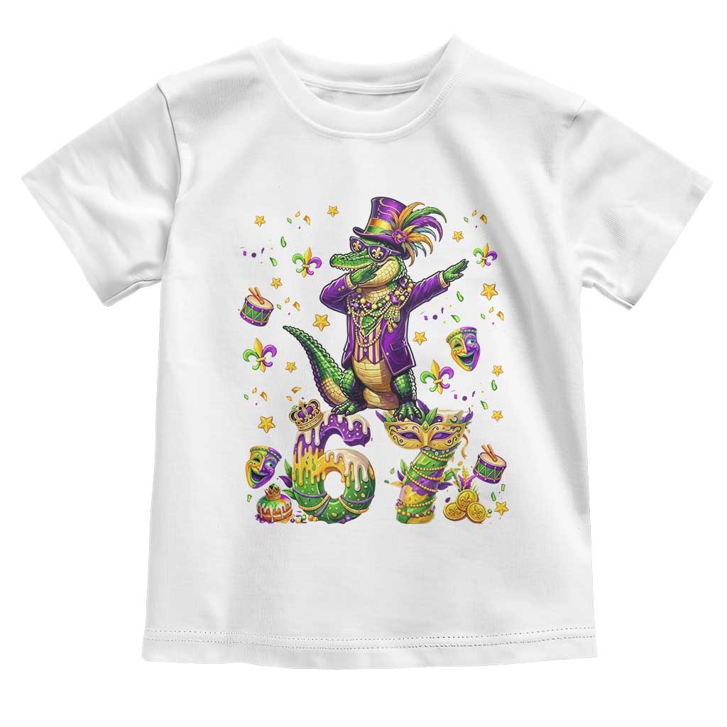Funny Mardigator Alligator Six Seven Meme Toddler T Shirt Mardi Gras Gifts