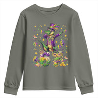 Funny Mardigator Alligator Six Seven Meme Youth Sweatshirt Mardi Gras Gifts