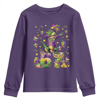 Funny Mardigator Alligator Six Seven Meme Youth Sweatshirt Mardi Gras Gifts
