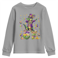 Funny Mardigator Alligator Six Seven Meme Youth Sweatshirt Mardi Gras Gifts